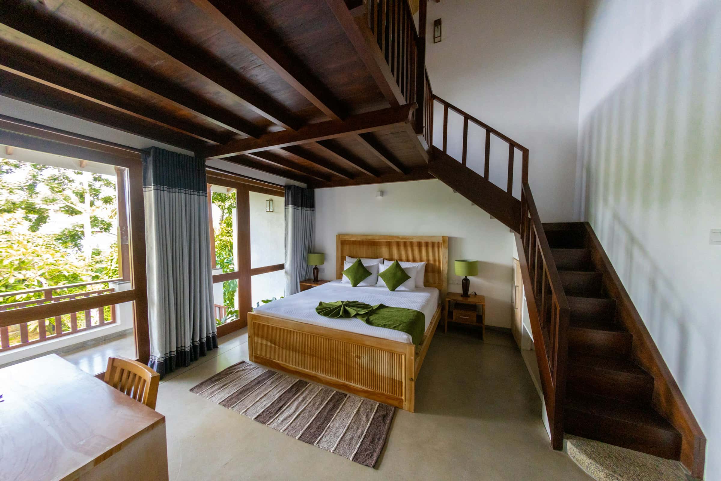 Air-conditioned bedroom at Gotri Sunshine Pool Villa, Gotri Outskirts