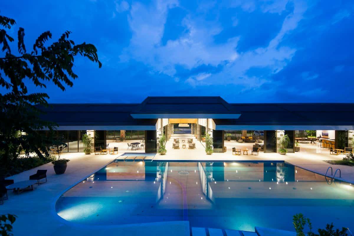 Exterior villa grounds at Ghaludi Cricket Arena & Villa, Ghaludi